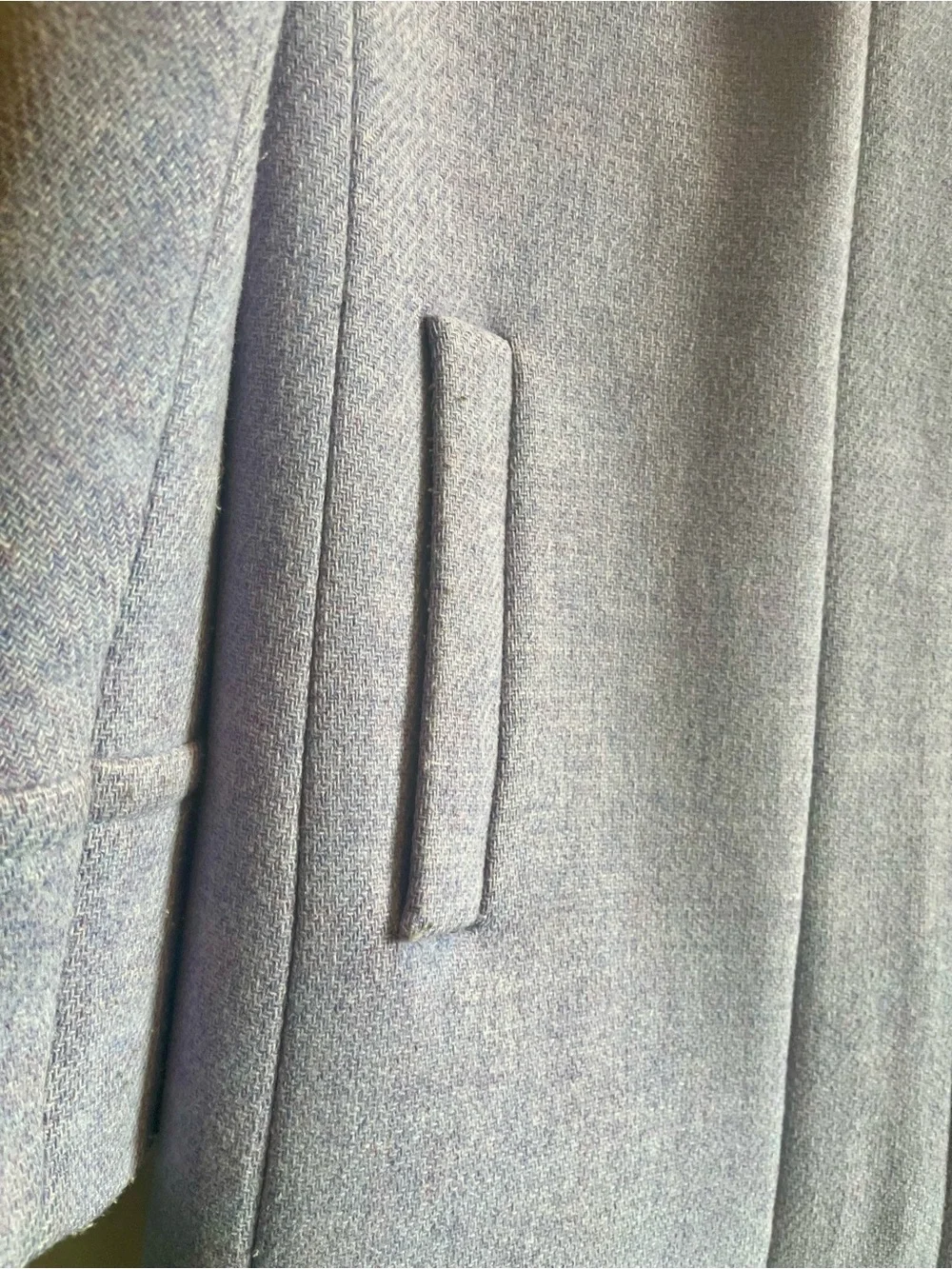 J. Crew Lavender Wool-Blend Stand Collar Pea Coat - Picture 6 of 13
